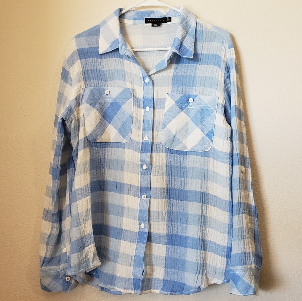 Sanctuary Tomboy Plaid button down shirt (Anthro)